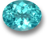 青緑色のアパタイトの宝石
