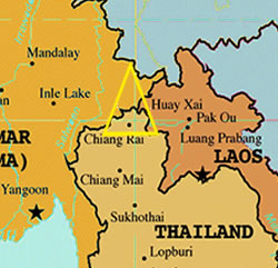 ラオス、タイ、ミャンマーが出会う黄金の三角地帯