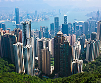 頂上からの香港