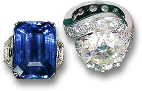 シャロンオズボーンの盗まれたブルーサファイアリングと再生されたティファニーダイヤモンドの結婚指輪