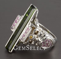 トルマリン シルバー リング Buy Tourmaline Gems