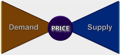 需要と供給が価格を決定する