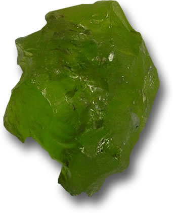 パキスタン産の強烈なグリーンのペリドット原石