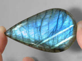 Huge 78ct pear-shaped labradorite gem