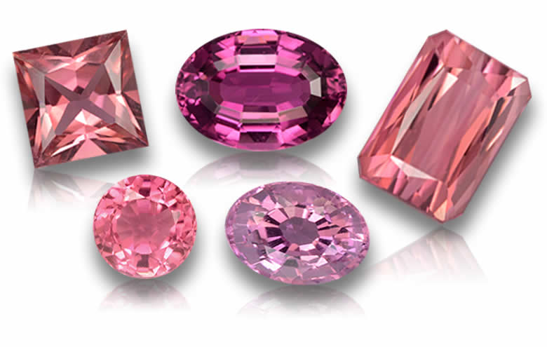 1-2 Carat Pink Tourmaline Gems - Natural, Certified