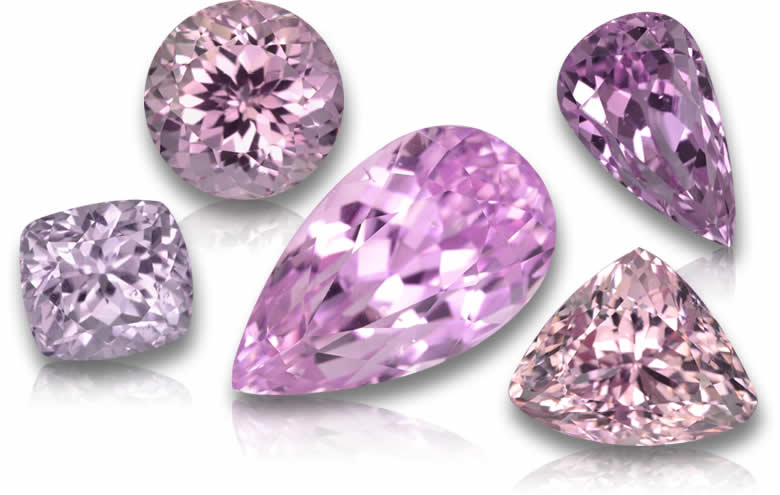 5-10 Carat Kunzite - Natural, Certified Loose Gems