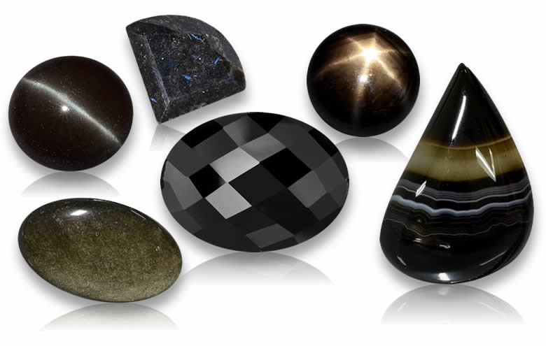 Black Gemstones | Natural Loose Black Gems for Sale