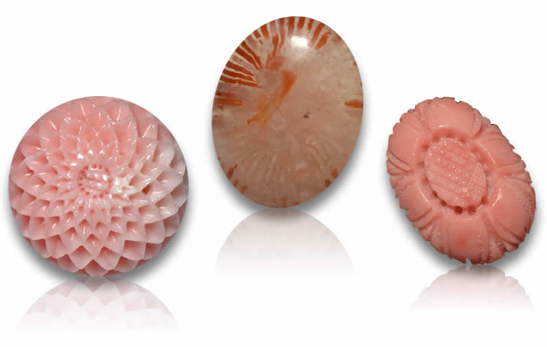 Shop Loose Coral Gemstones, Coral Cabochons, Coral Beads, Red and Pink Coral Stones
