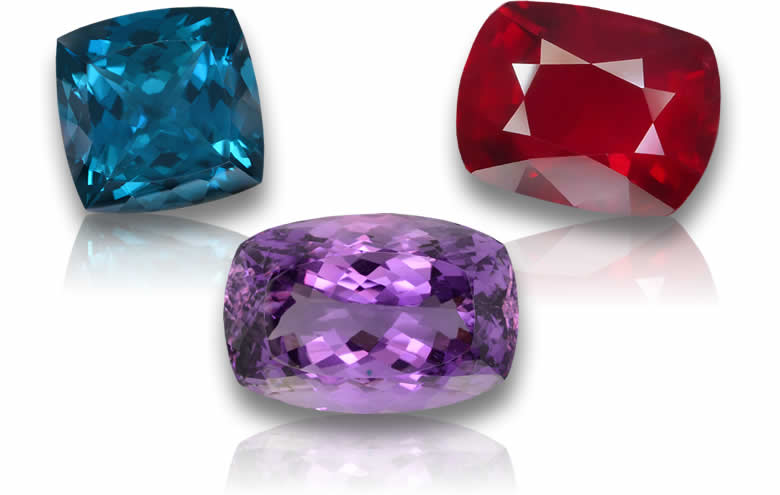 ジュエリー用クッションカットルース宝石