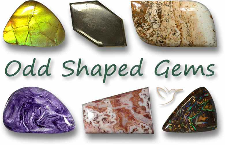 ユニークなジュエリーデザインのための、ルースタイプのファンシーカット宝石