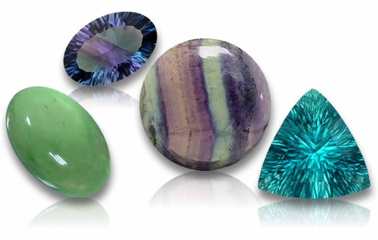 Shop Loose Fluorite Gemstones - Cabochons, Faceted Fluorite and Healing Stones