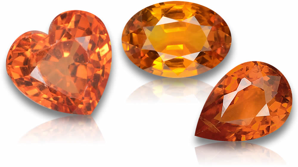 スペサルティンガーネット リング 6.58ct オーバルミックス