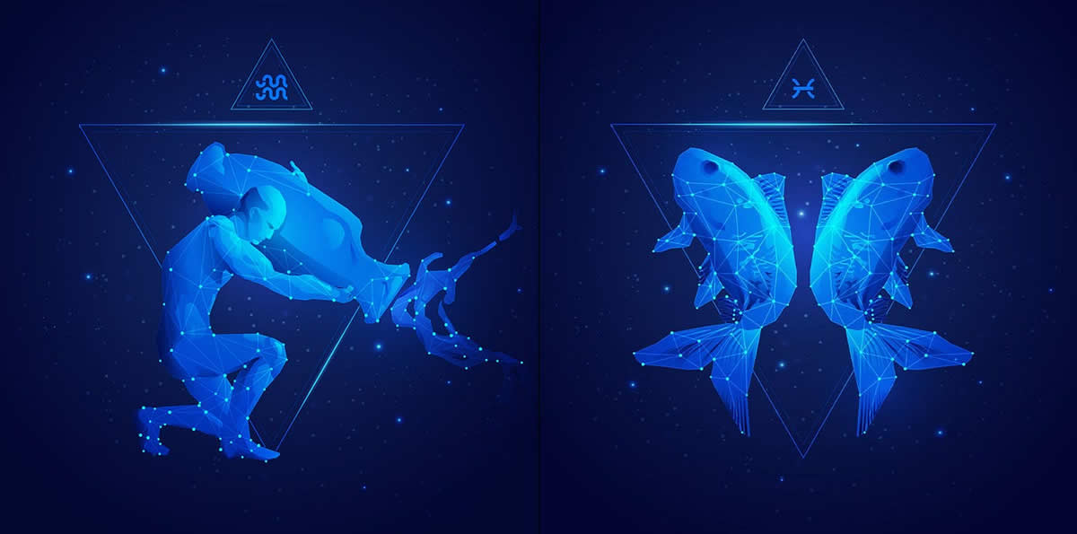 水瓶座と魚座