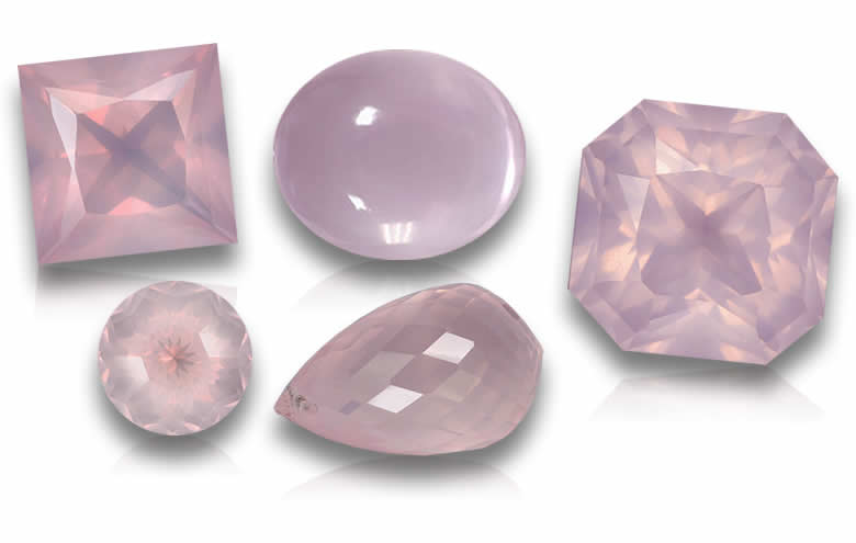 Loose Rose Quartz - Shop Natural Pink Quartz Gemstones, Transparent Cabochons