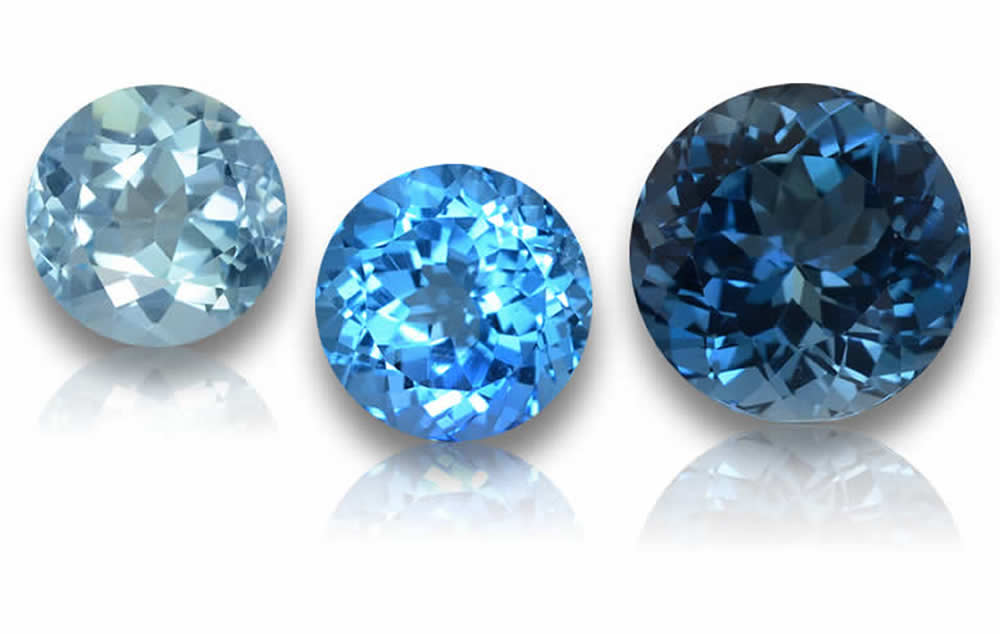 ラウンドブルートパーズ - GemSelectの認定品質宝石