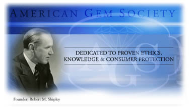 ロバート。 M Shipley American Gem Society（AGS）の創設者