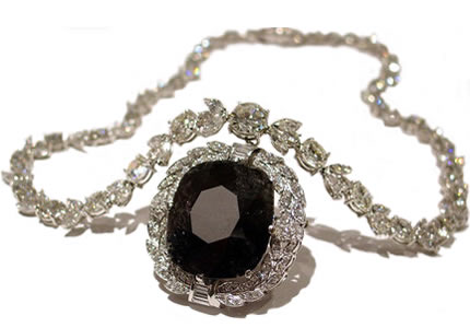 ネックレス付きブラックオルロフダイヤモンド