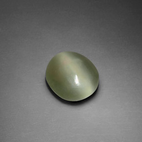 2.33カラットの天然グリーンActinolite Cat's Eye（10×8.9 mm・オーバルカット）