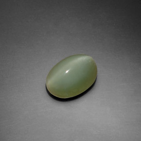 2.22カラットの天然グリーンActinolite Cat's Eye（9.9×7.6 mm・オーバルカット）