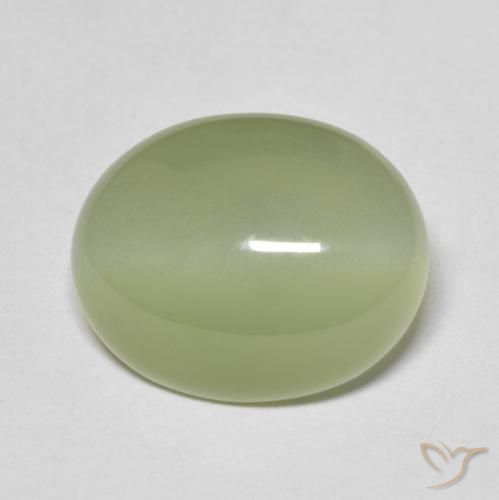 5.67ct 天然 アーミーグリーン アクチノライト キャッツアイ, 楕円形, 半透明