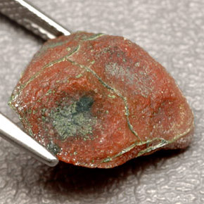 5.00カラットの天然マルチカラーアゲートジオード（15.6×12.4 mm・ファンシーシェイプ）