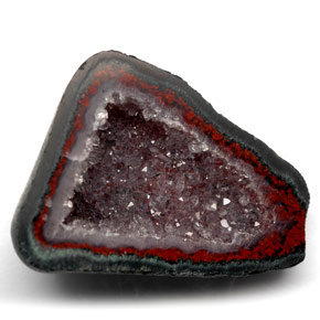 16.82カラットの天然マルチカラー瑪瑙ジオード、ファンシーシェイプ、オペーク