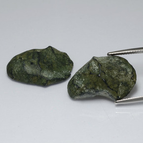 カラットの天然マルチカラーアゲートジオード（23.3×16.4 mm・ファンシーシェイプ）