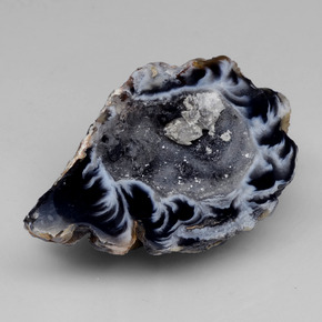 61.00カラットの天然マルチカラー瑪瑙ジオード、ファンシーシェイプ、オペーク