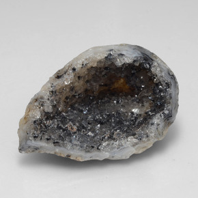 38.56カラットの天然マルチカラー瑪瑙ジオード、ファンシーシェイプ、オペーク