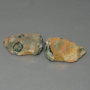 41.89カラットの天然マルチカラーアゲートジオード（25.2×19 mm・ファンシーシェイプ）
