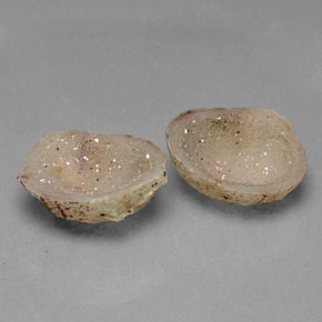 21.62カラットの天然マルチカラーアゲートジオード（22×18.2 mm・ファンシーシェイプ）