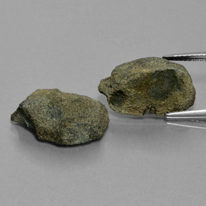 カラットの天然マルチカラーアゲートジオード（16.9×12 mm・ファンシーシェイプ）