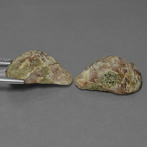 19.76カラットの天然マルチカラーアゲートジオード（21.7×15.2 mm・ファンシーシェイプ）