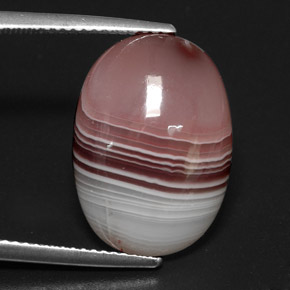 13.03カラットの天然マルチカラーアゲート（18.7×13.4 mm・オーバルカット）