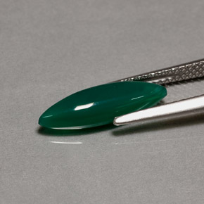 1.94カラットの天然グリーン瑪瑙、透明、透明/半透明