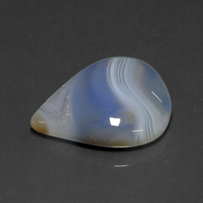 18.70カラットの天然マルチカラーアゲート（23.4×19.5 mm・透明）