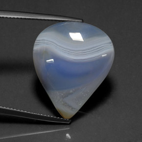 18.70カラットの天然マルチカラーアゲート（23.4×19.5 mm・透明）