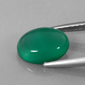 1.58カラットの天然ブルーグリーン瑪瑙、透明、透明/半透明