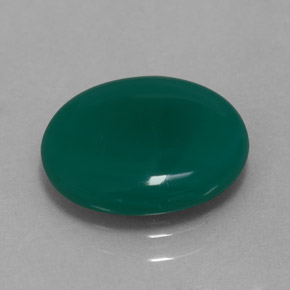 2.75カラットの天然グリーンアゲート（12×10 mm・透明）