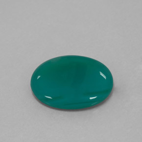 2.50カラットの天然グリーンアゲート（12.1×10.1 mm・透明）