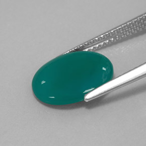 2.50カラットの天然グリーンアゲート（12.1×10.1 mm・透明）