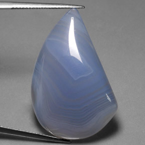 33.52カラットの天然マルチカラーアゲート（33.3×20.3 mm・透明）