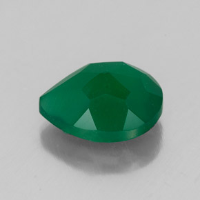 2.41カラットの天然グリーンアゲート（10×7.9 mm・透明）
