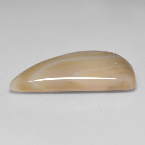 18.17カラットの天然マルチカラーアゲート（29.8×14.4 mm・ファンシーシェイプ）
