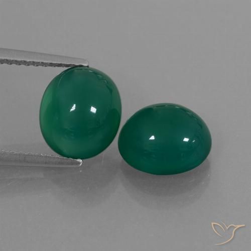 Shop natural 4.96ct グリーン 瑪瑙 gems, 楕円形, from インド at GemSelect. In stock, global shipping!