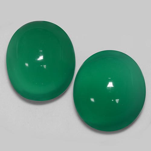 自然派の商品を探す 5.81ct ミディアムグリーン 瑪瑙 宝石, オーバルカット, インド からGemSelectで. 在庫あり、世界各国へ発送!