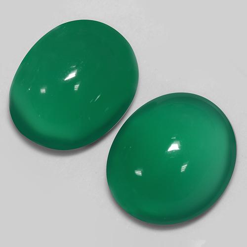 自然派の商品を探す 5.81ct ミディアムグリーン 瑪瑙 宝石, オーバルカット, インド からGemSelectで. 在庫あり、世界各国へ発送!