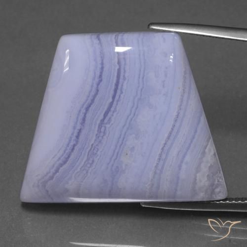 37.90ct 天然 薄いロイヤルバイオレット 瑪瑙, ファンシー, 半透明