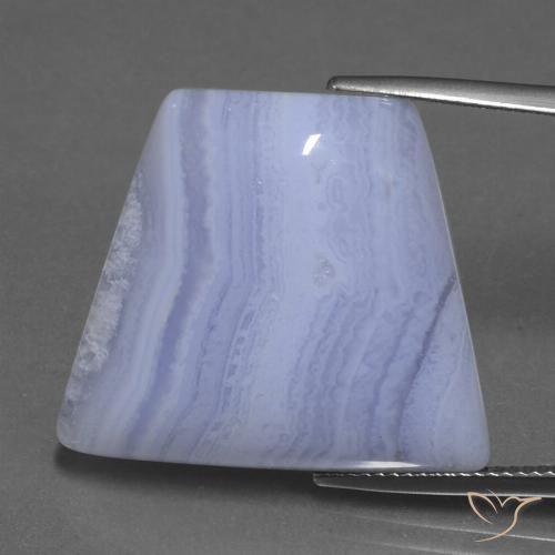 29.19ct 天然 ミディアム薄いバイオレット 瑪瑙, ファンシー, 半透明