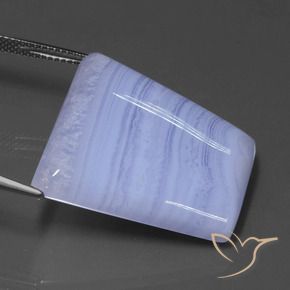 34.06カラットの天然ロイヤルバイオレットアゲート（25.7x25.4 mm・ファンシーシェイプ）